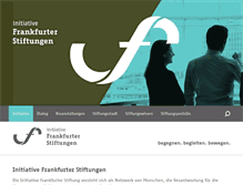 Tablet Screenshot of frankfurter-stiftungen.de